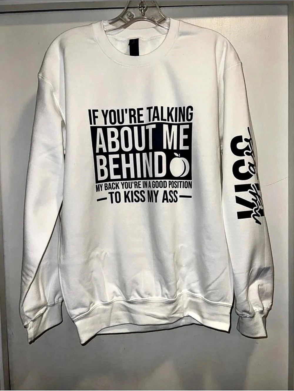 Graphic Crewneck Sweatshirt in White